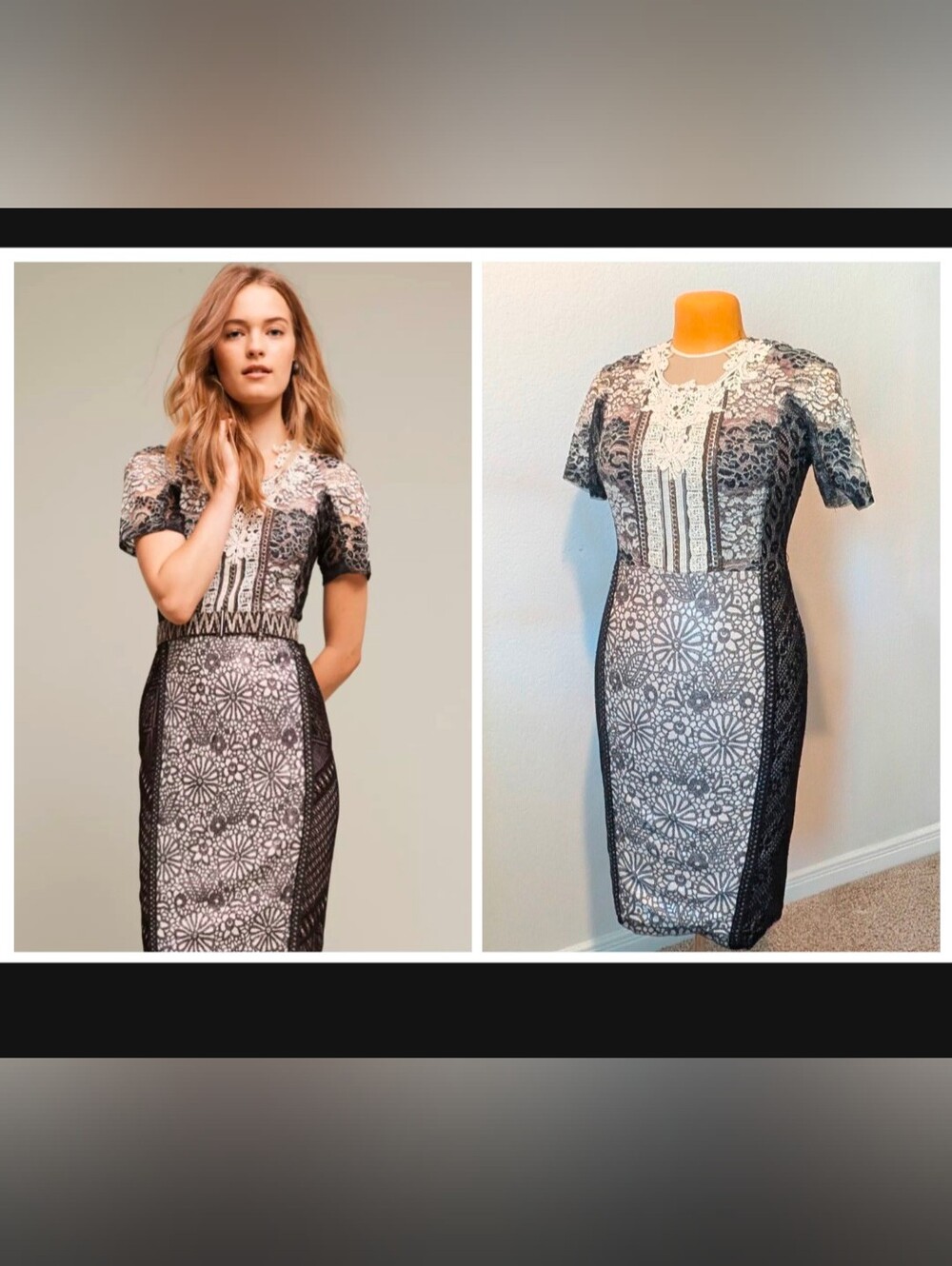 Byron Lars "Beguile" Lace Pencil Dress